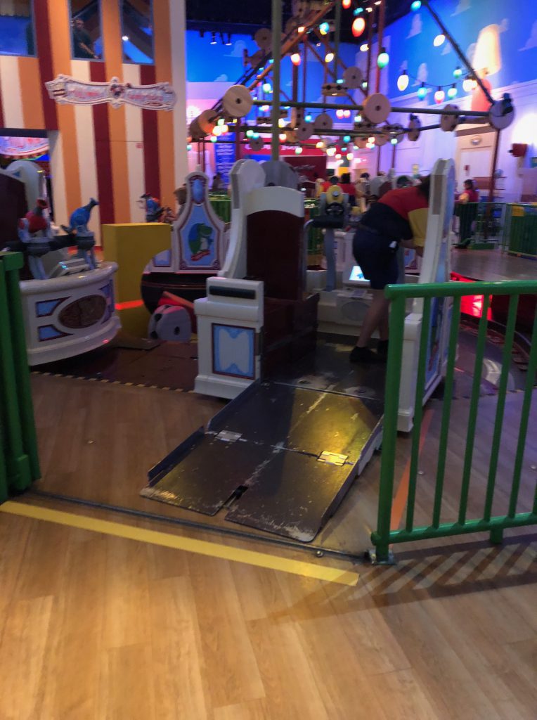 Wheel Chair Access Toy Story Mania