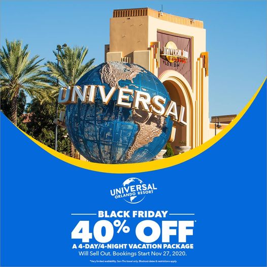 Save 40 on a 4Night Vacation Package at Universal Orlando Resort this