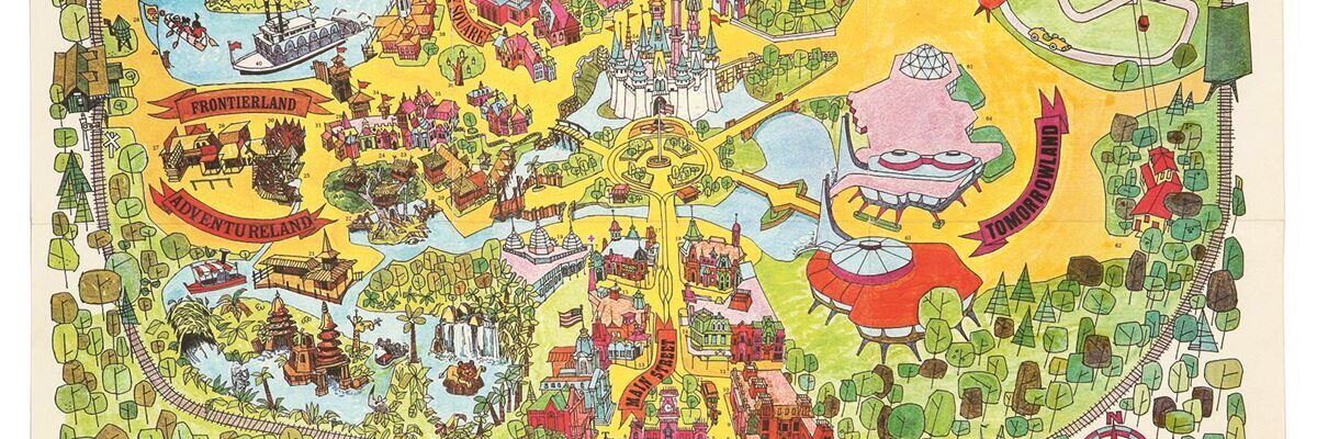 Vintage Magical Kingdom Map