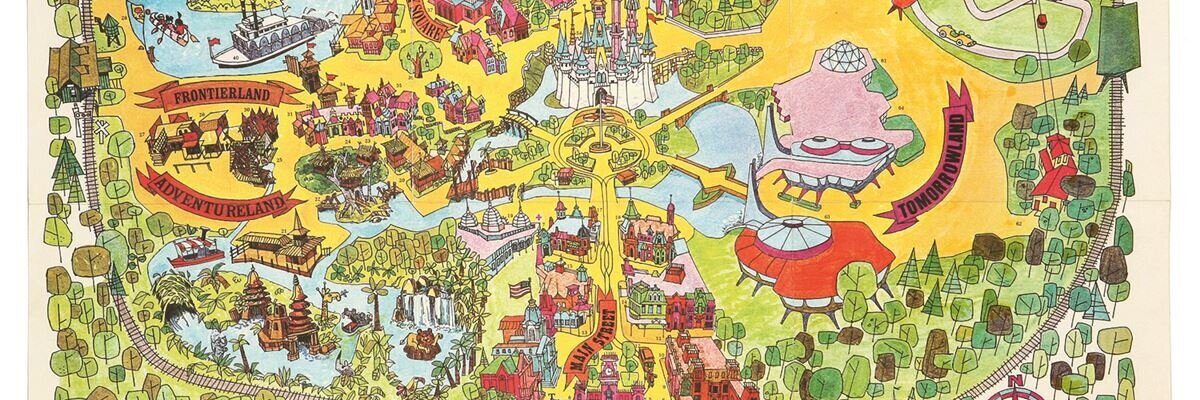 Vintage Magical Kingdom Map