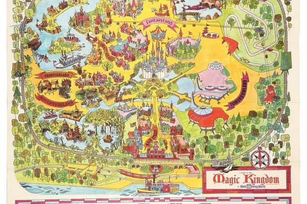 Vintage Magical Kingdom Map