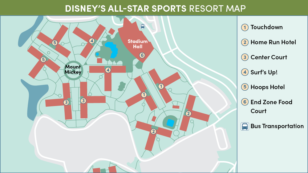 All Star Sports Resort Map