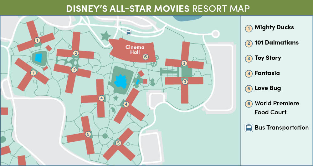 All Star Movies Resort Map
