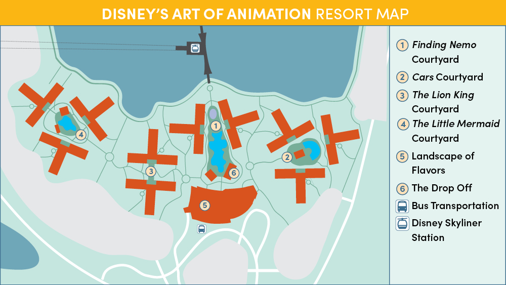Disney's Art of Animation Resort Map
