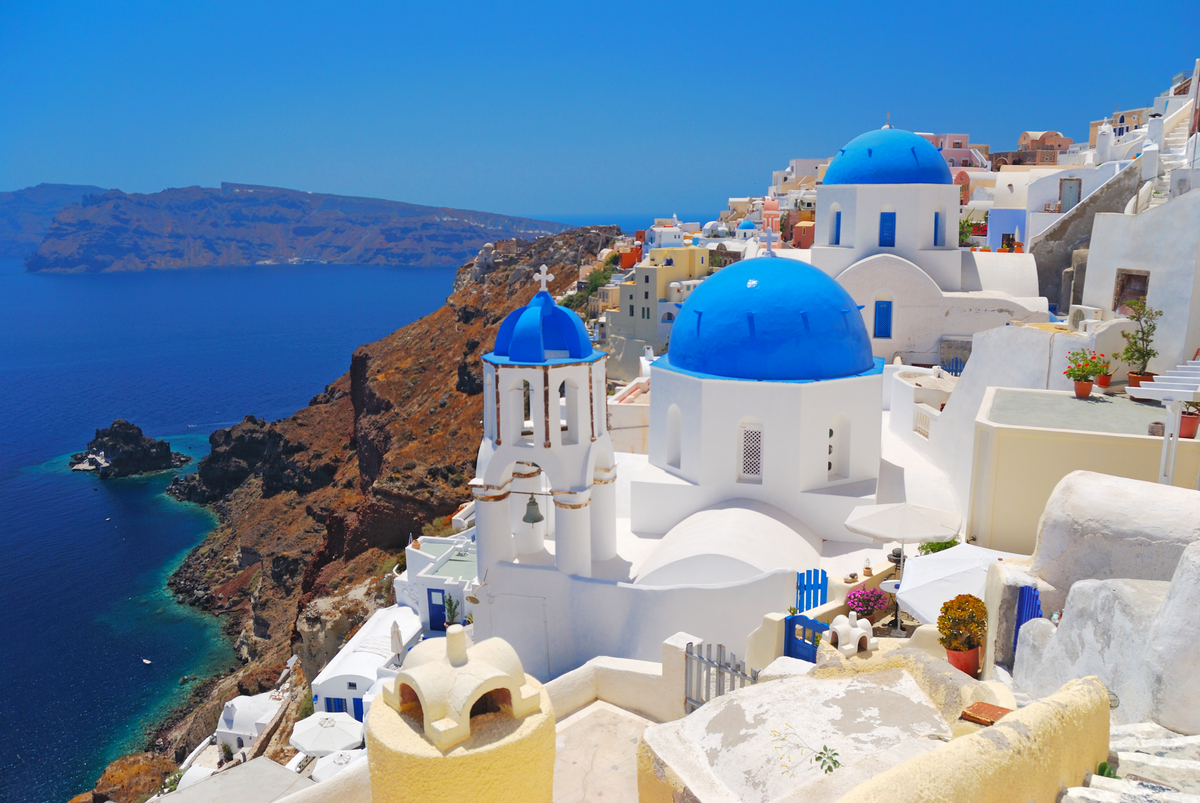 Scenic view of Santorini, Greece
