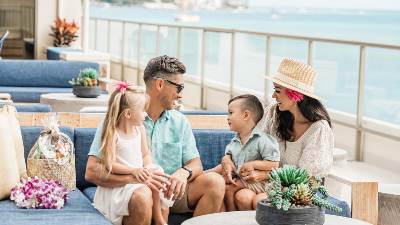 Family enjoying a memorable vacation together